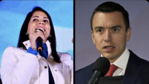 Luisa González y Daniel Noboa